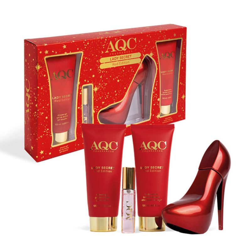 La fragranza AQC Lay Secret Red Edition è una combinazione di note floreali e fruttate con un tocco di spezie che la rendono unica e accattivante.